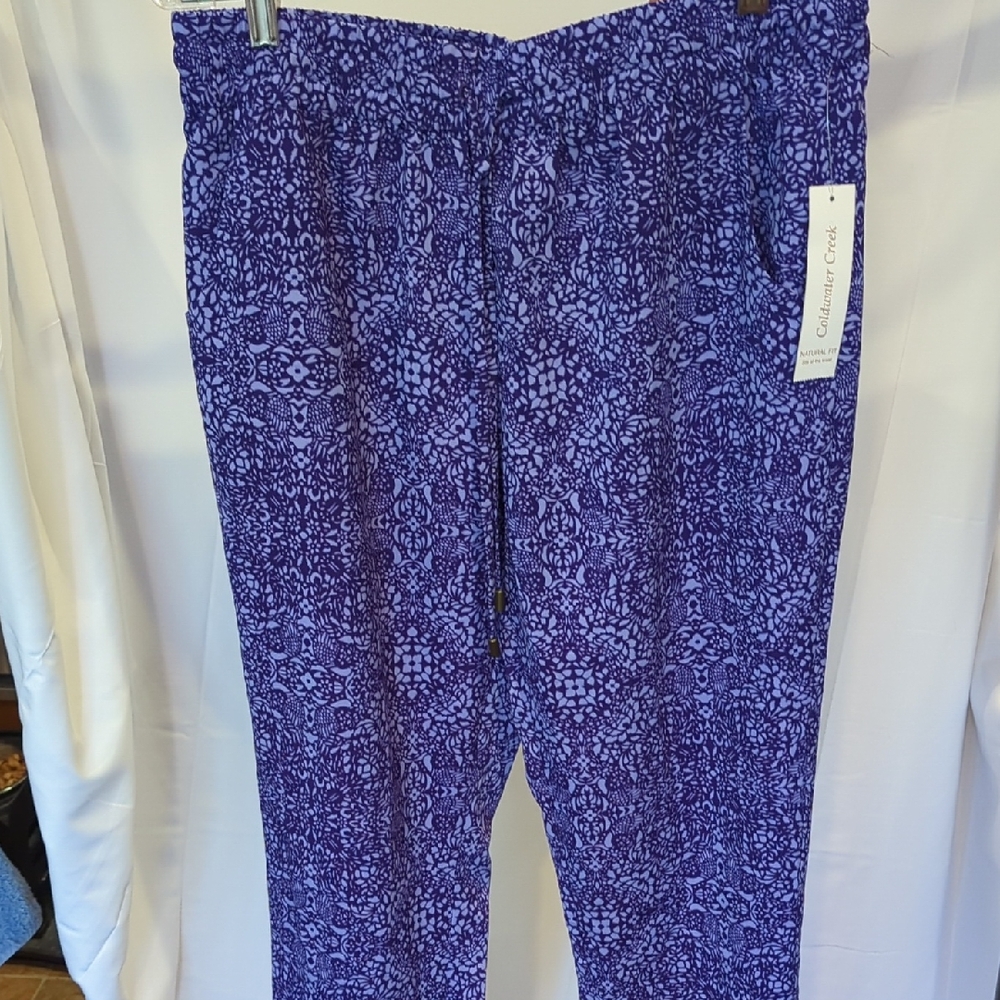 Coldwater Creek NaturalFit Drawstring Pants - Size Medium (10-12)